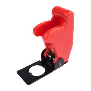 red aircraft missile style toggle switch cover