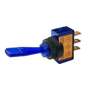 12V 20A Blue On Off Long Lever Toggle Switch