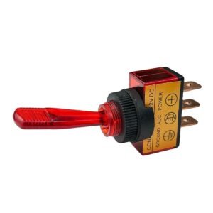 12V 20A Red On Off Long Lever Toggle Switch