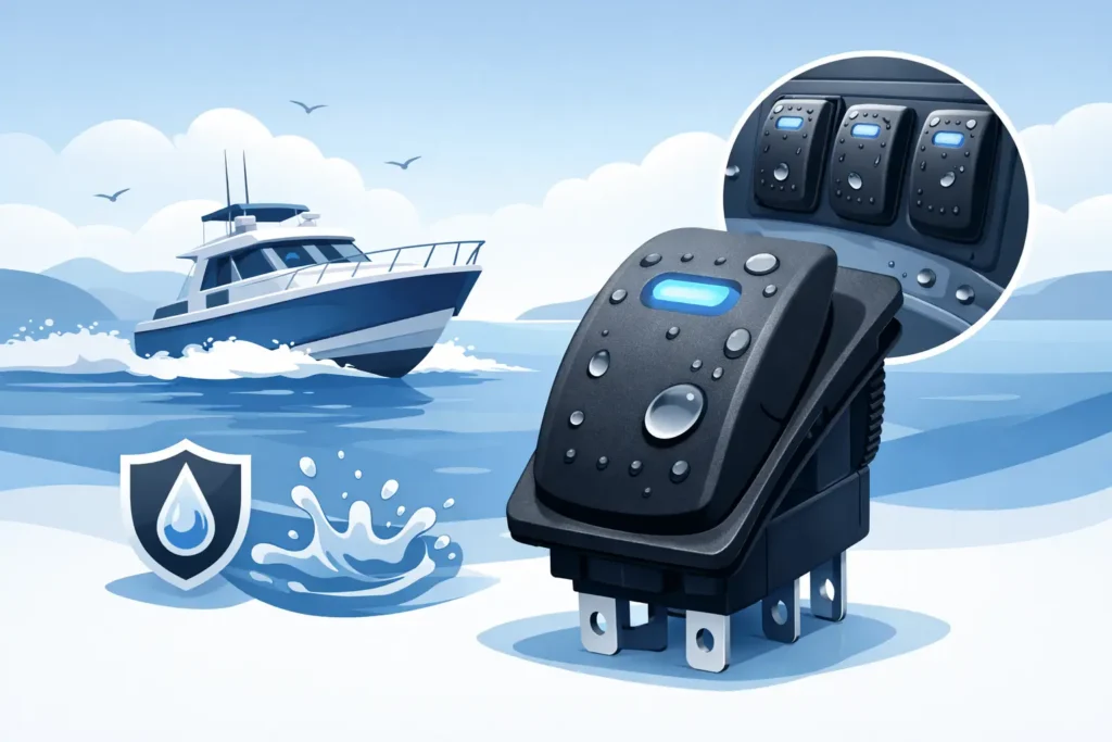 Choosing a Waterproof Rocker Switch for Boat