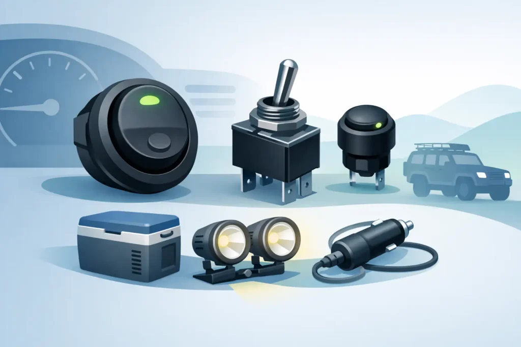 Choosing an On Off Switch for 12V Accessories