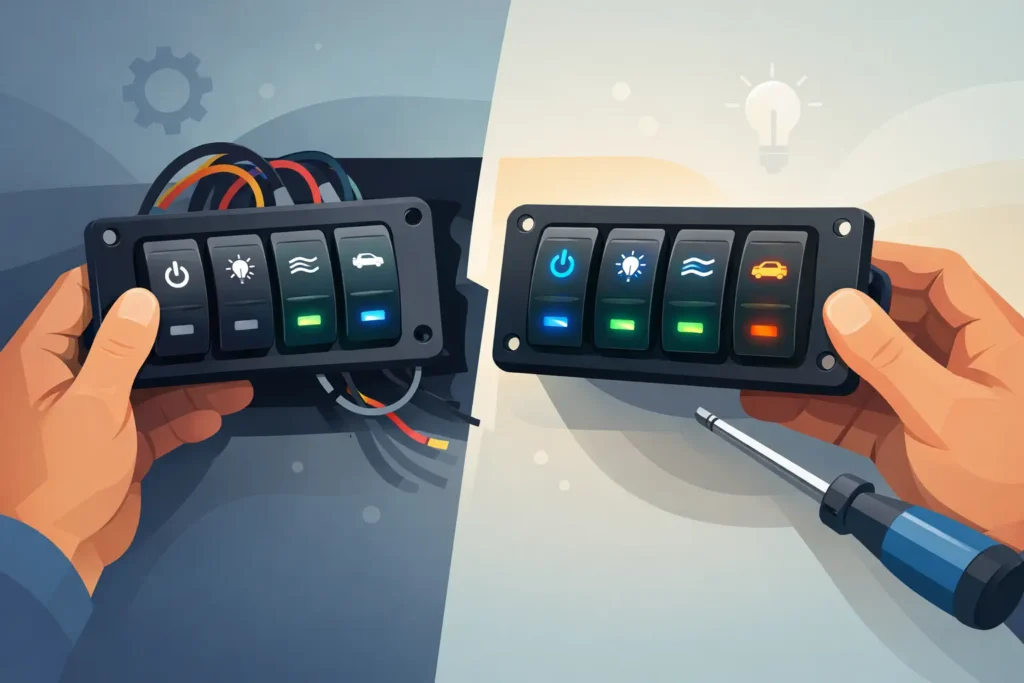 How to Replace Illuminated Rocker Switch Panel
