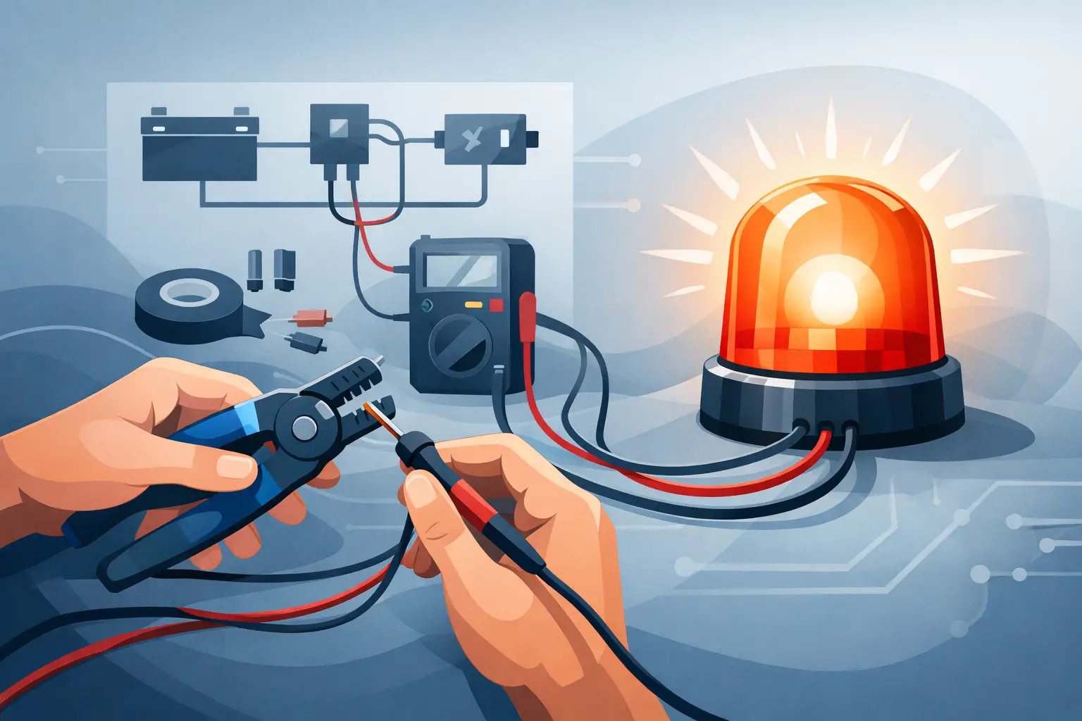 How to Wire Warning Lights Properly