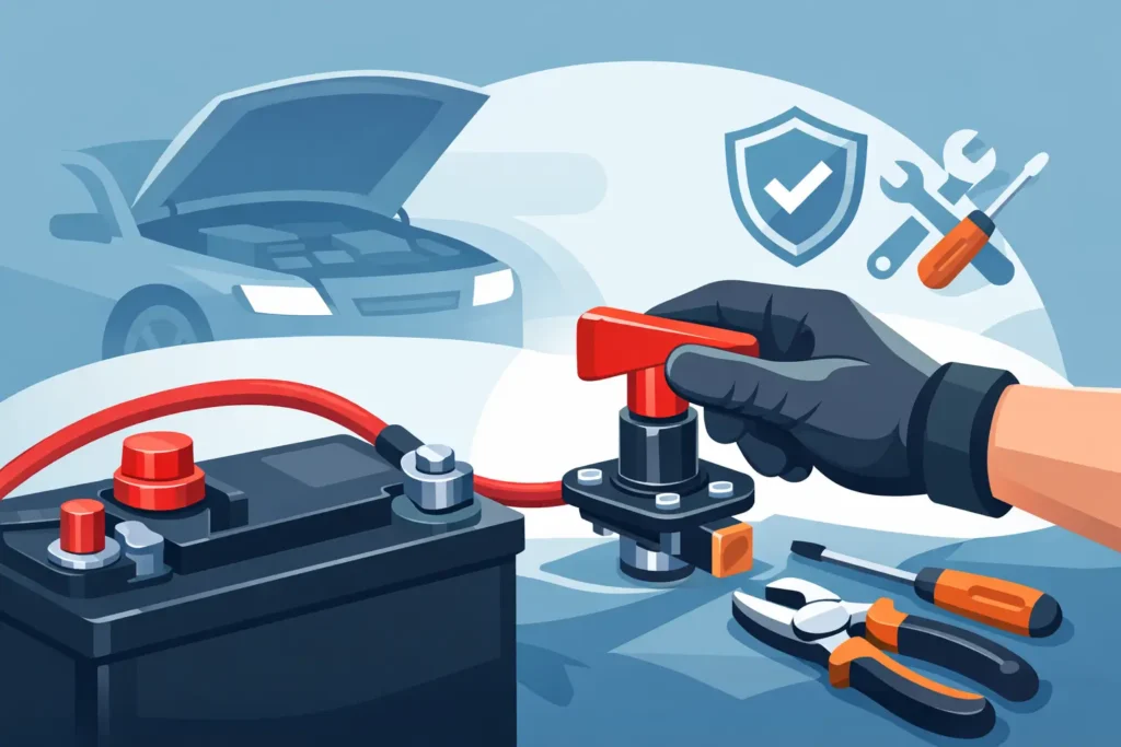 How to Install a Battery Cut Off Switch Safely