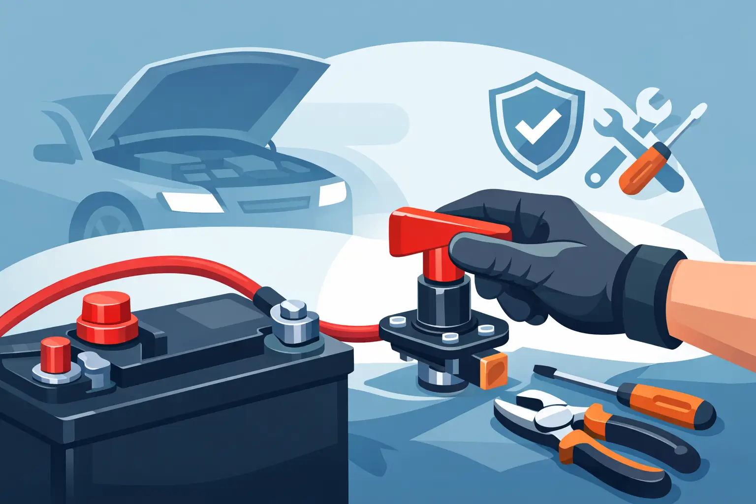 How to Install a Battery Cut Off Switch Safely