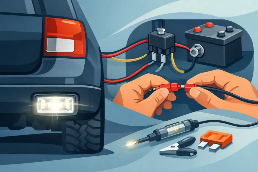 How to Wire an Auxiliary Reversing Lamp Safely